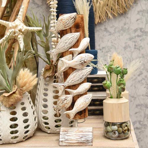 Floristik24 Decorative fish standing wooden school of fish Maritime decoration 59cm