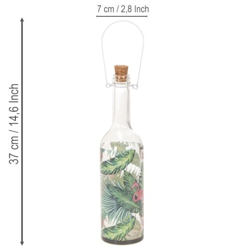 Deco bottle LED flamingo 37.5cm warm white 2pcs | Floristik24.ie