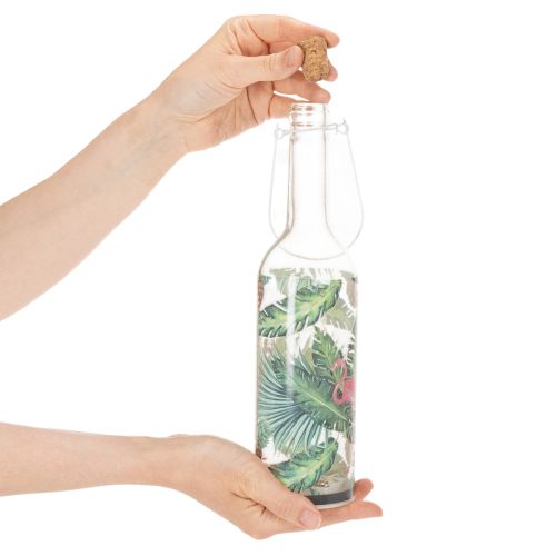 Deco bottle LED flamingo 37.5cm warm white 2pcs | Floristik24.ie