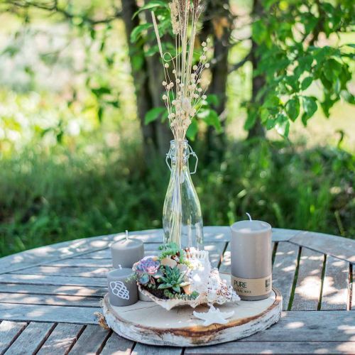 Product Decorative Bottle Bottle Vase Glass Candle Holder H27cm 2pcs