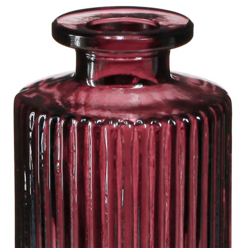 Product Decorative bottles glass retro mini vases Berry H13cm 6 pcs