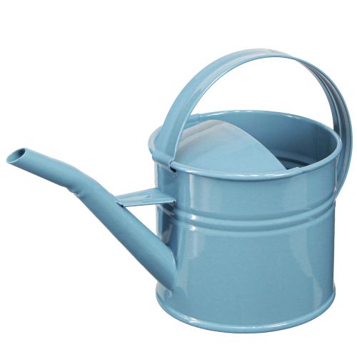 Product Decorative Watering Can Flower Pot Blue Metal 28x13x17cm 1.25l Garden Balcony Decoration