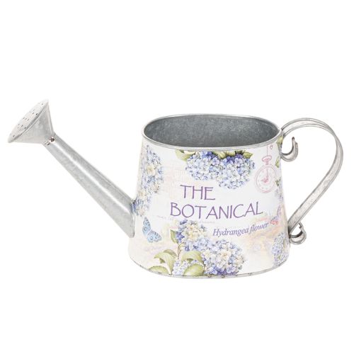 Decorative Watering Can Hydrangea Metal Vintage Flowers 30x11x14.5cm | Floristik24.ie