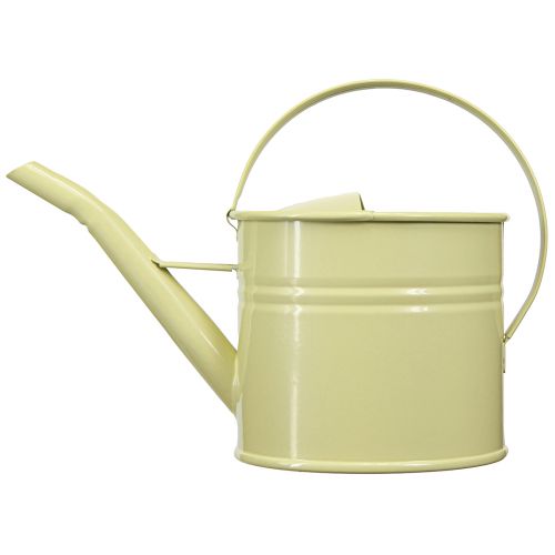 Product Decorative metal watering can, green/yellow, small, 28x13x17cm, 1.25l, vintage look, balcony decoration