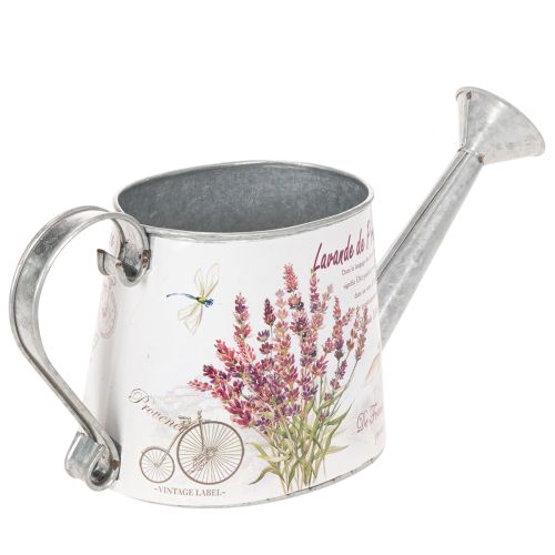 Decorative metal watering can, lavender, retro garden design, 30×11×14.5cm | Floristik24.ie