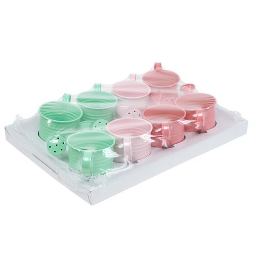 Floristik24 Decorative watering cans pastel ass. Ø7.5cm H7.5cm 8pcs