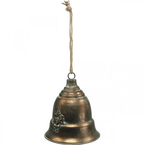 Floristik24 Decorative bell, metal bell, golden bell for hanging Ø20.5cm H24cm