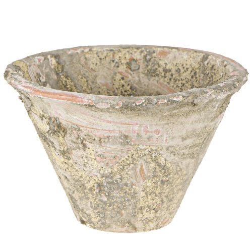 Floristik24 Decorative resin pot planter clay terracotta Ø17cm H11cm 2pcs