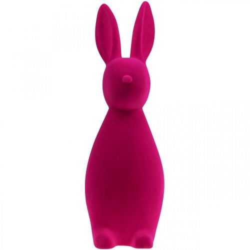 Floristik24 Decorative Bunny Pink Decorative Easter Bunny – 2nd Choice – Flocked H47cm
