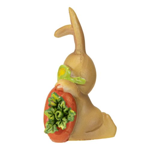 Product Decorative bunny with carrot Easter bunny decoration figures H5.5cm 6pcs