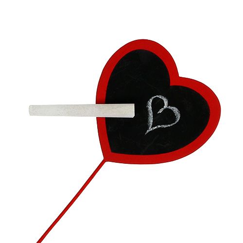 Product Decorative heart for writing red 9cm x 9cm 12pcs