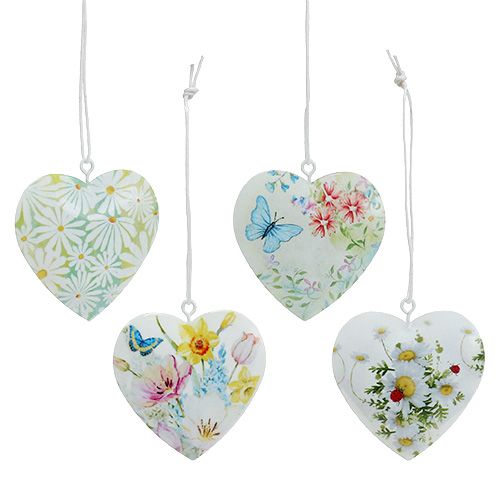 Floristik24 Decorative hearts with motifs 5.5cm 8pcs
