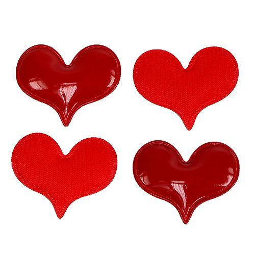 Floristik24 Decorative hearts to sprinkle 4.5cm red 50pcs
