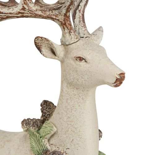 Floristik24 Decorative Deer Lying Vintage in Green Brown 30x13x28cm