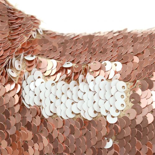 Product Decorative deer with sequins rose gold H46cm