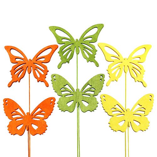 Floristik24 Decorative wooden butterfly assorted 8cm 18pcs