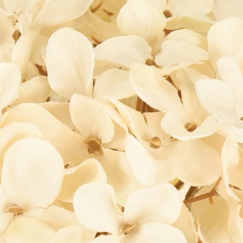 Product Decorative hydrangeas artificial cream silk flowers 34cm 2pcs