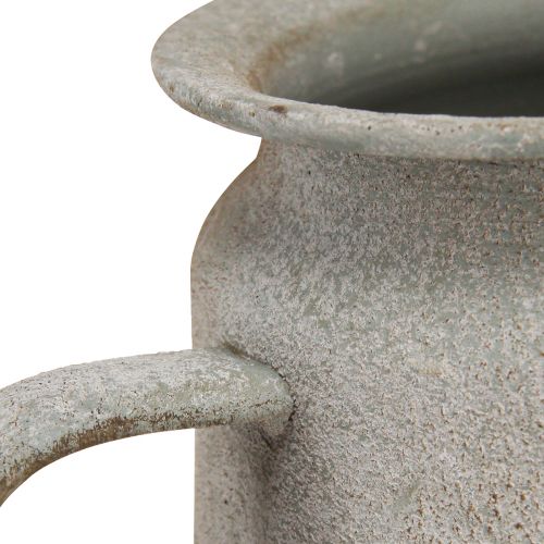 Product Decorative metal teapot, vintage style, grey, 24×14×14cm, retro shabby chic style