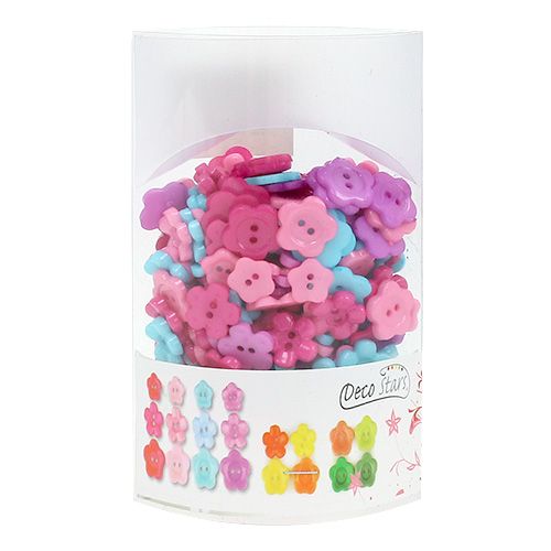 Floristik24 Decorative buttons colored Ø1.2cm - 1.5cm 270pcs