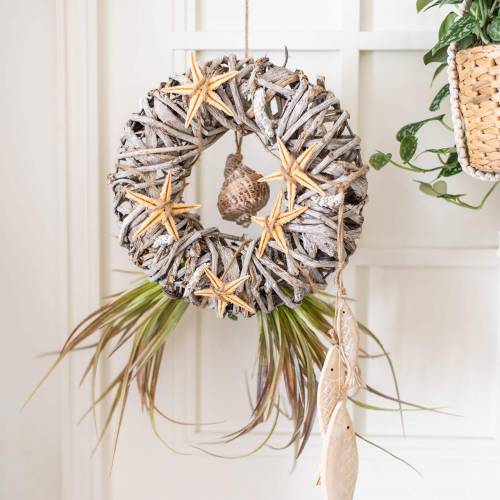 Floristik24 Decorative wreath liana wood white washed Ø30cm