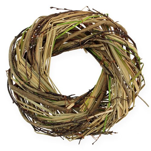 Floristik24 Decorative wicker wreath Ø35cm nature