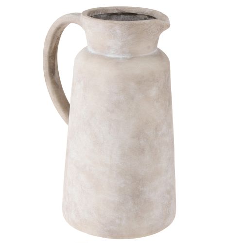 Floristik24 Decorative jug decorative jug ceramic in beige Ø16cm H29cm