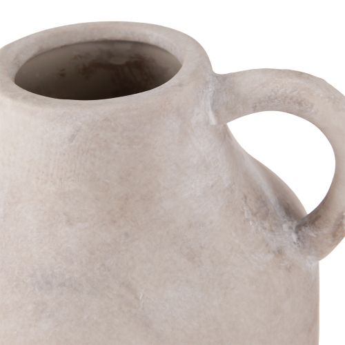 Product Decorative jug planter made of ceramic in beige Ø14.5cm H22cm