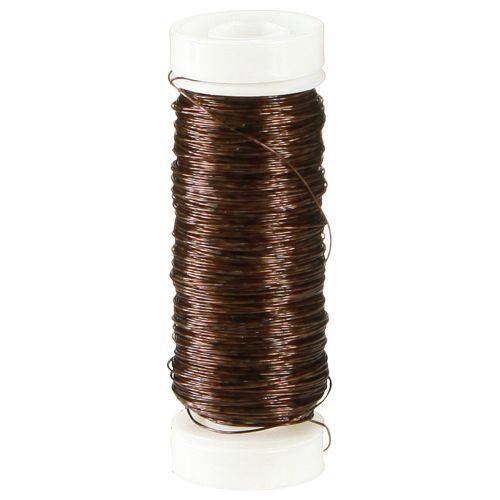 Floristik24 Deco enamelled wire Ø0.30mm 30g/50m brown