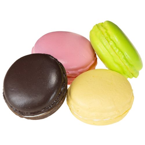 Product Artificial decorative macaron meringue cookies, colorful, 5cm, 8 pieces, macaron patisserie decoration