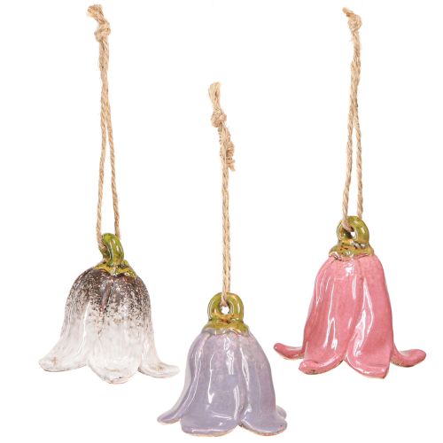 Product Decorative lily of the valley for hanging ceramic flowers 7cm 3 pcs