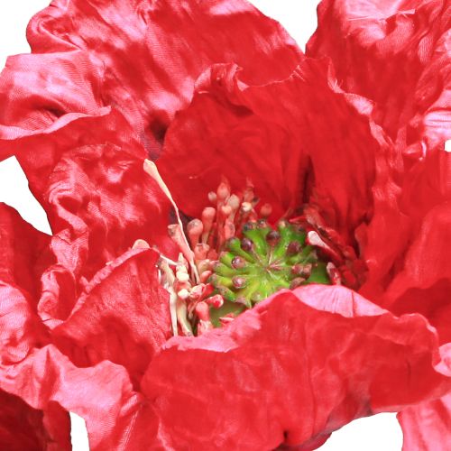 Floristik24 Deco Poppy Large Artificial Flowers Red Poppies 88cm 3 Pcs
