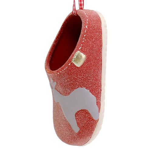 Decorative slippers 13cm red 4pcs | Floristik24.ie