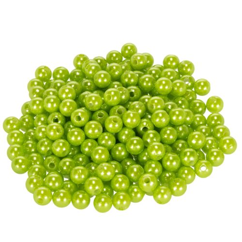 Decorative beads, apple green, Ø8mm, 250 pieces buy online | Floristik24.ie
