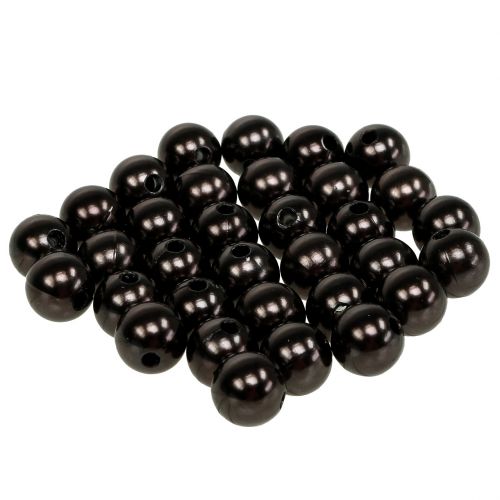Floristik24 Decorative Beads Brown Ø10mm 115 pcs
