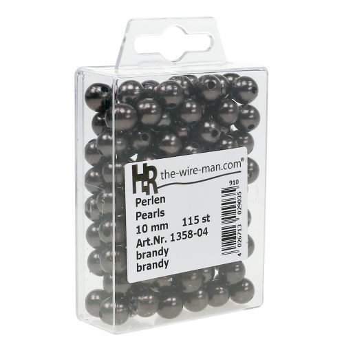Product Decorative Beads Brown Ø10mm 115 pcs
