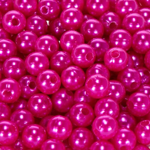 Decorative pink beads, Ø8mm, 250 pieces | Floristik24.ie