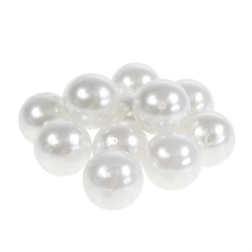 Product Deco beads white Ø20mm 12pcs