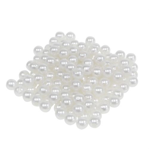 Decorative Beads White Ø8mm 250 pcs