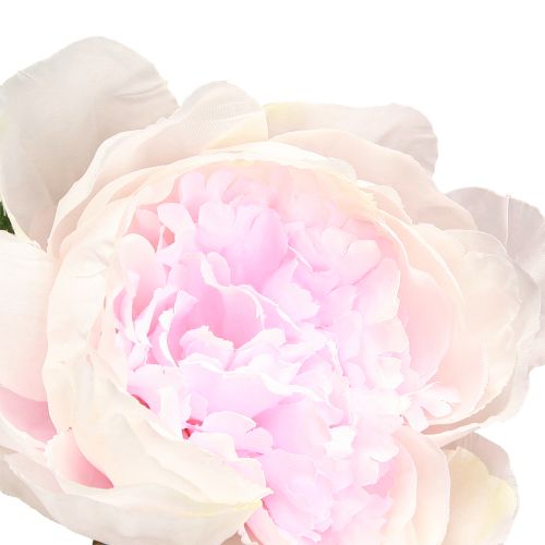 Product Decoration Peonies Pink 3 Flowers Long Stem L80cm 2pcs