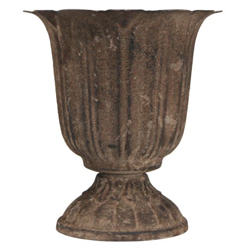 Floristik24 Decorative trophy antique mini plant pot grey brown Ø12cm H13cm