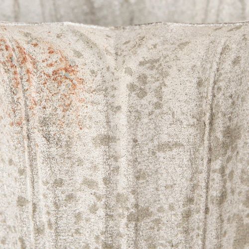 Floristik24 Decorative trophy metal chalice vintage look grey white H14.5cm