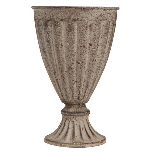 Floristik24 Decorative trophy planter antique look grey brown Ø13cm H19cm