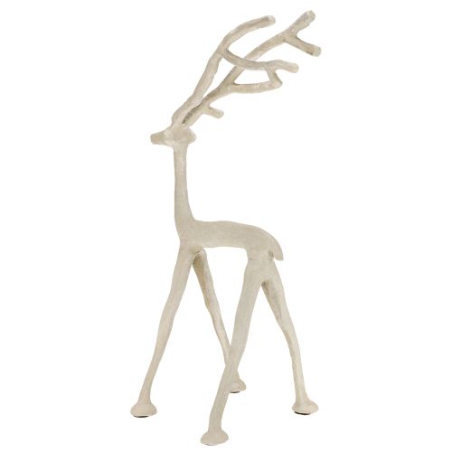 Product Reindeer figurine Metal figurine deer Grey clay optics H35cm