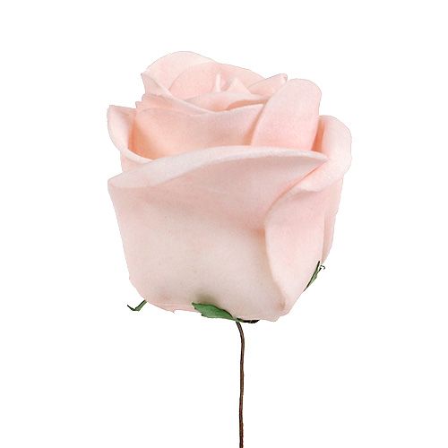 Floristik24 Decoration Rose White, Cream, Pink Mix Ø6cm 24 pcs