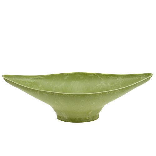 Floristik24 Decorative bowl 34cm x 17.5cm H10cm light green, 1p
