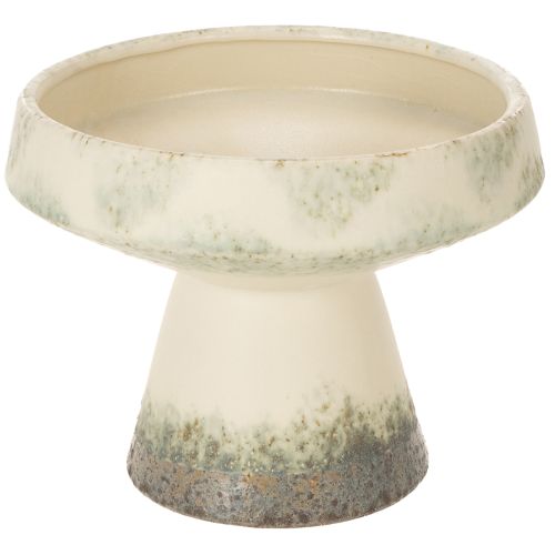 Decorative bowl ceramic bowl cream grey green Ø20cm H16cm buy online | Floristik24.ie