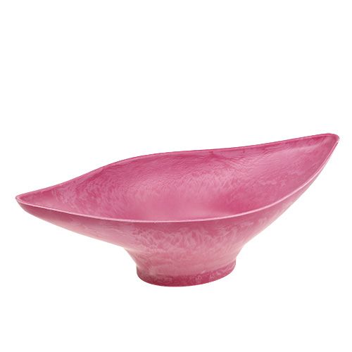 Floristik24 Decorative bowl pink 34cm x 17.5cm H10cm, 1p