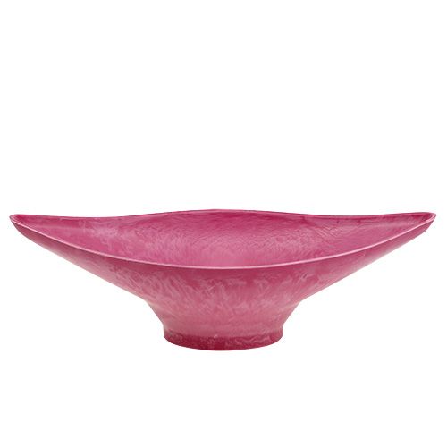Floristik24 Decorative bowl pink 34cm x 17.5cm H10cm, 1p