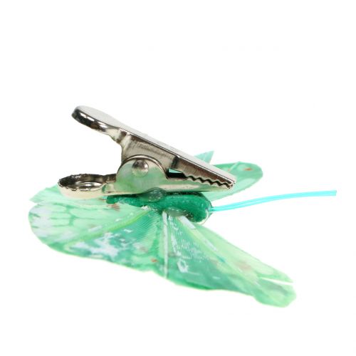 Floristik24 Decorative butterflies on the clip, assorted colors 6cm 24pcs