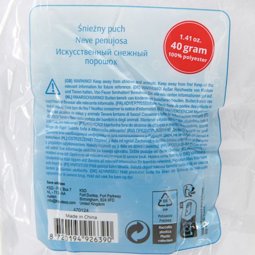 Product Decorative Snow Fluffy Snow Cushion Decorative Snow 40g